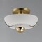 Maxim Lighting Poppy 12'' Flush Mount, White/Satin Brass 11390WTSBR - alternate 4